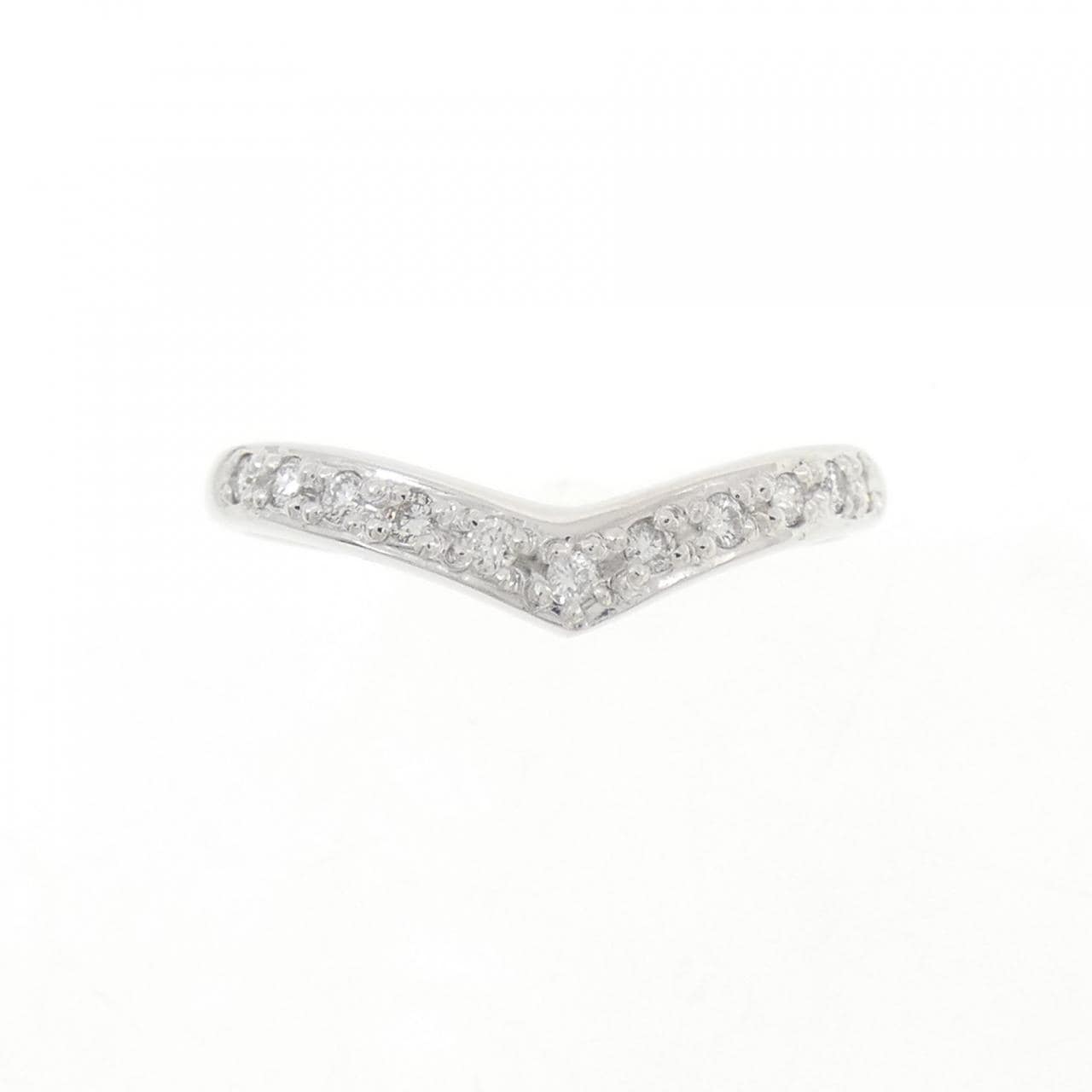 K18WG ダイヤモンド リング 0.12CT