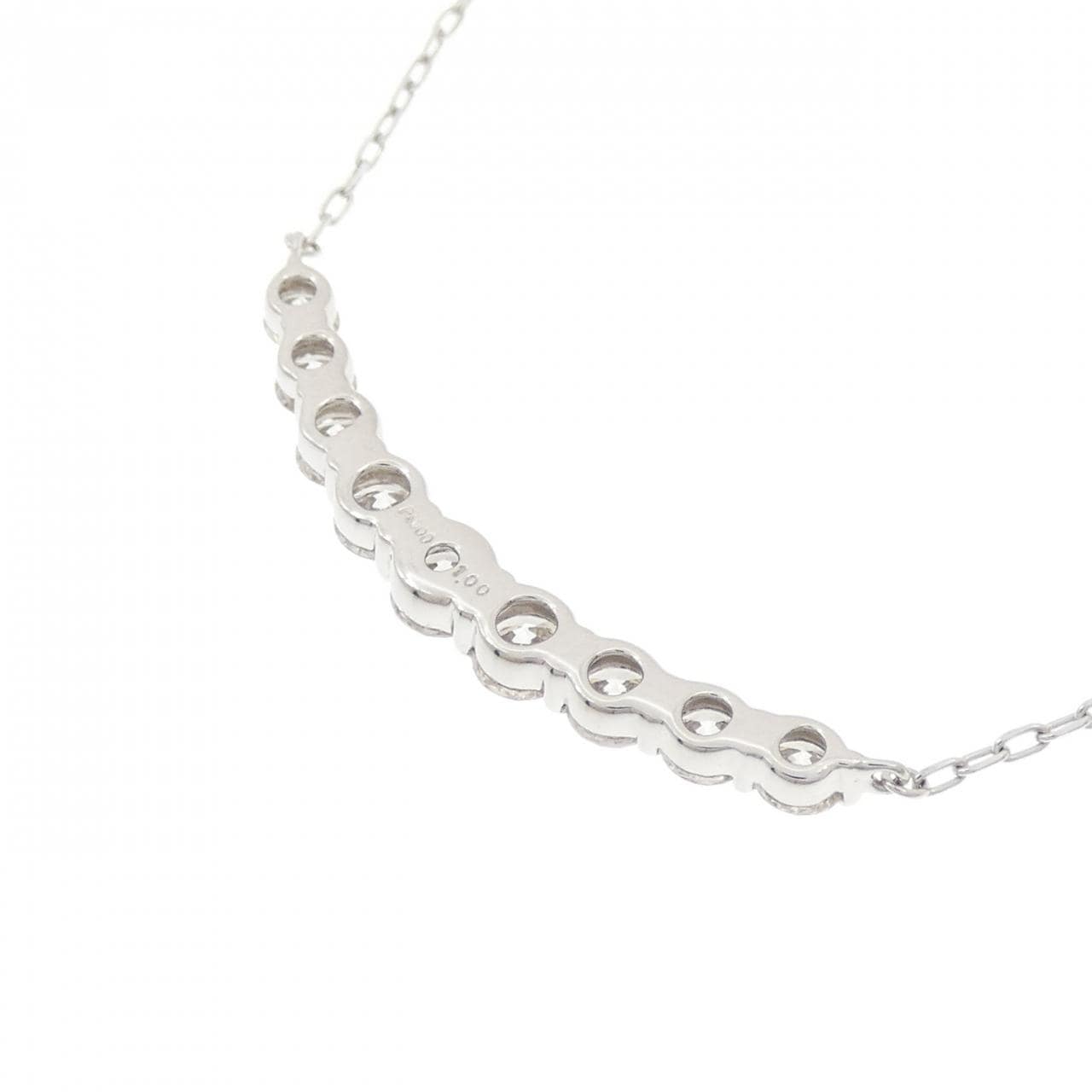 PT900/PT850 ダイヤモンド ネックレス 1.00CT