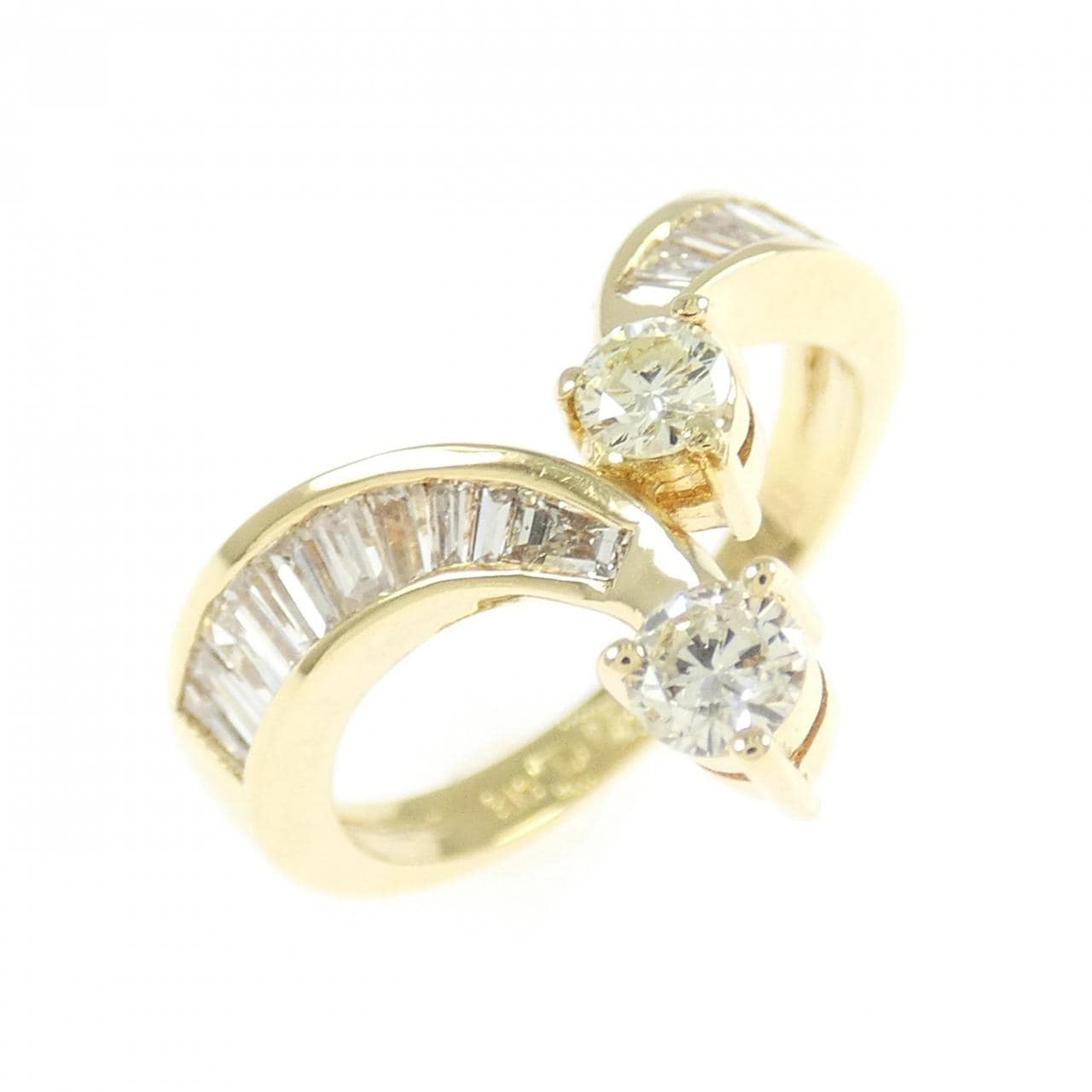 K18YG ダイヤモンド リング 0.26CT
