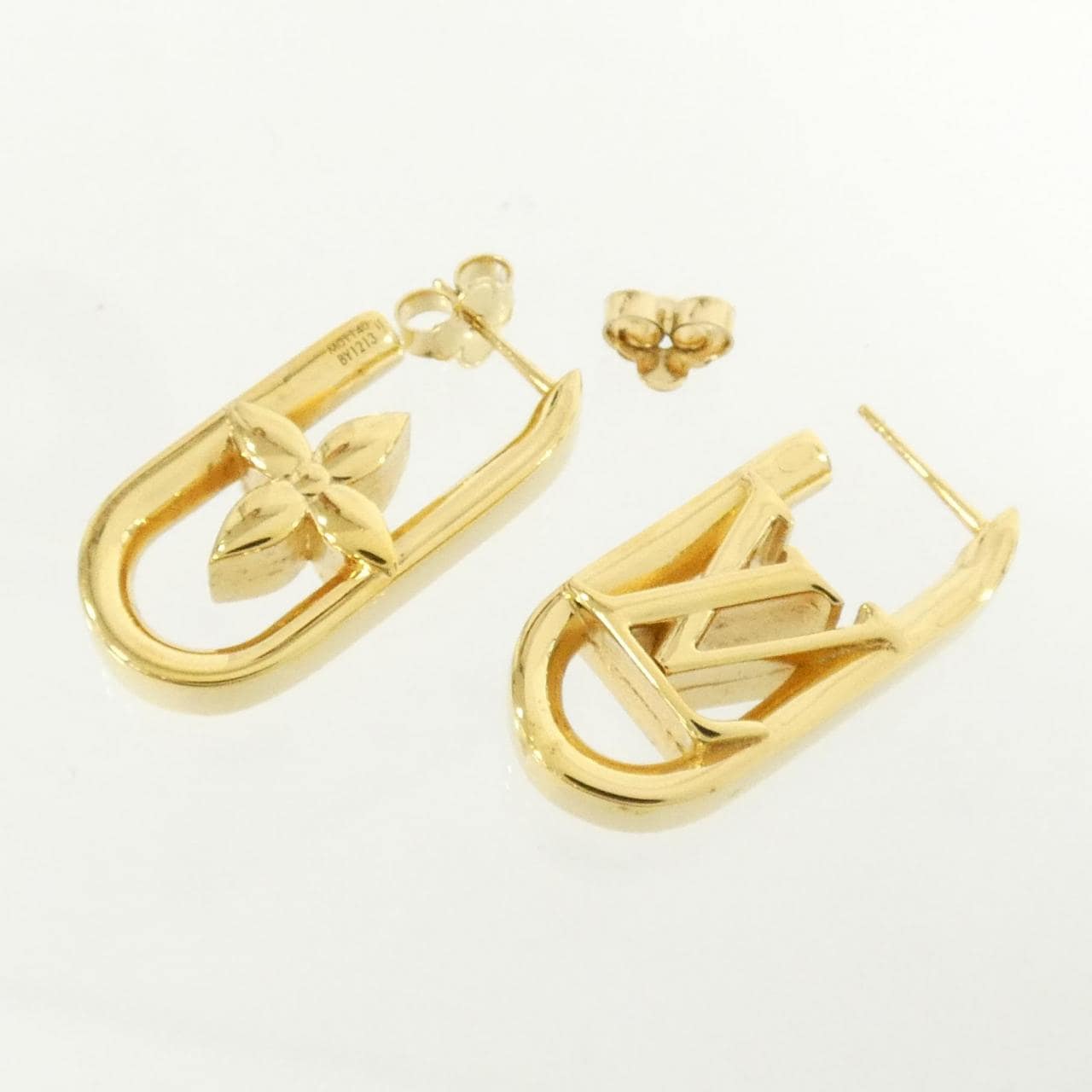 ルイヴィトン ブックルドレイユ フープ マイLVチェーン M01140 ピアス