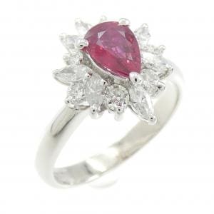 PT900 ルビー リング 0.59CT