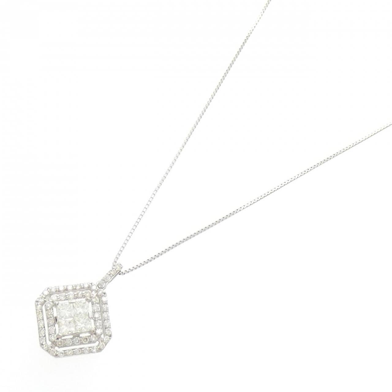 【新品】PT900/PT850 ダイヤモンド ネックレス 0.50CT