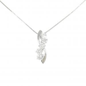 K18WG ダイヤモンド ネックレス 1.00CT