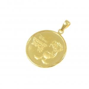 K24YG(枠) コイン ペンダント