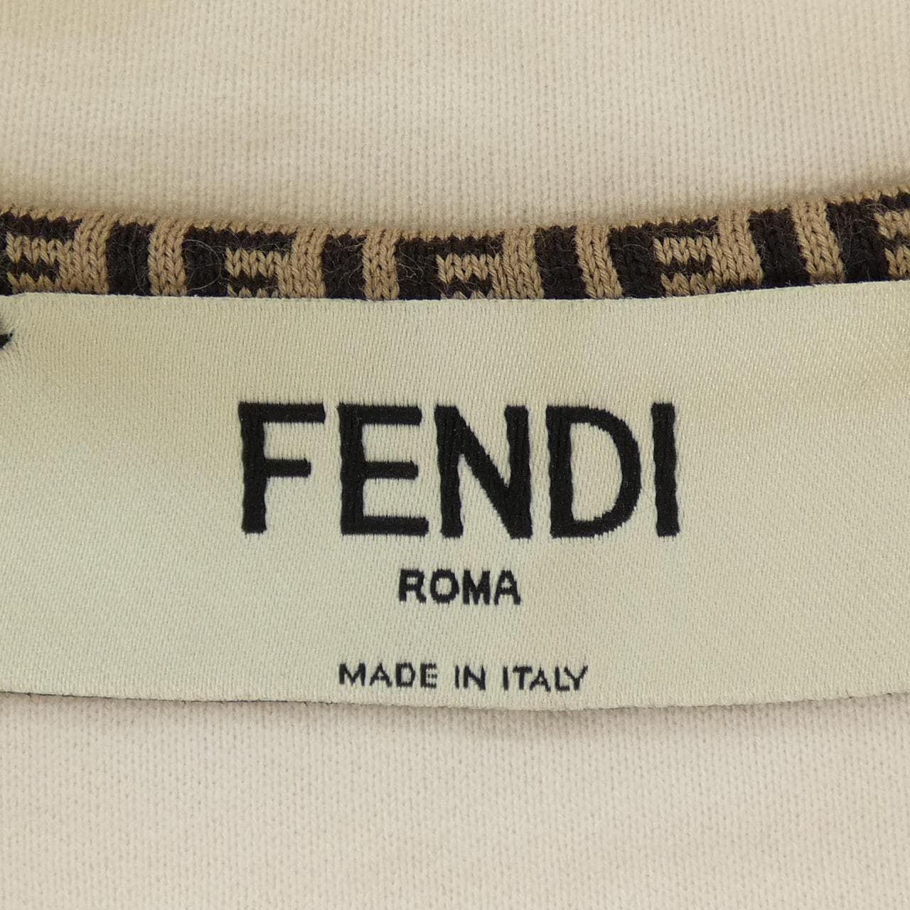 フェンディ FENDI ホワイトジャージースウェットシャツ FS7947 AMGY スウェット