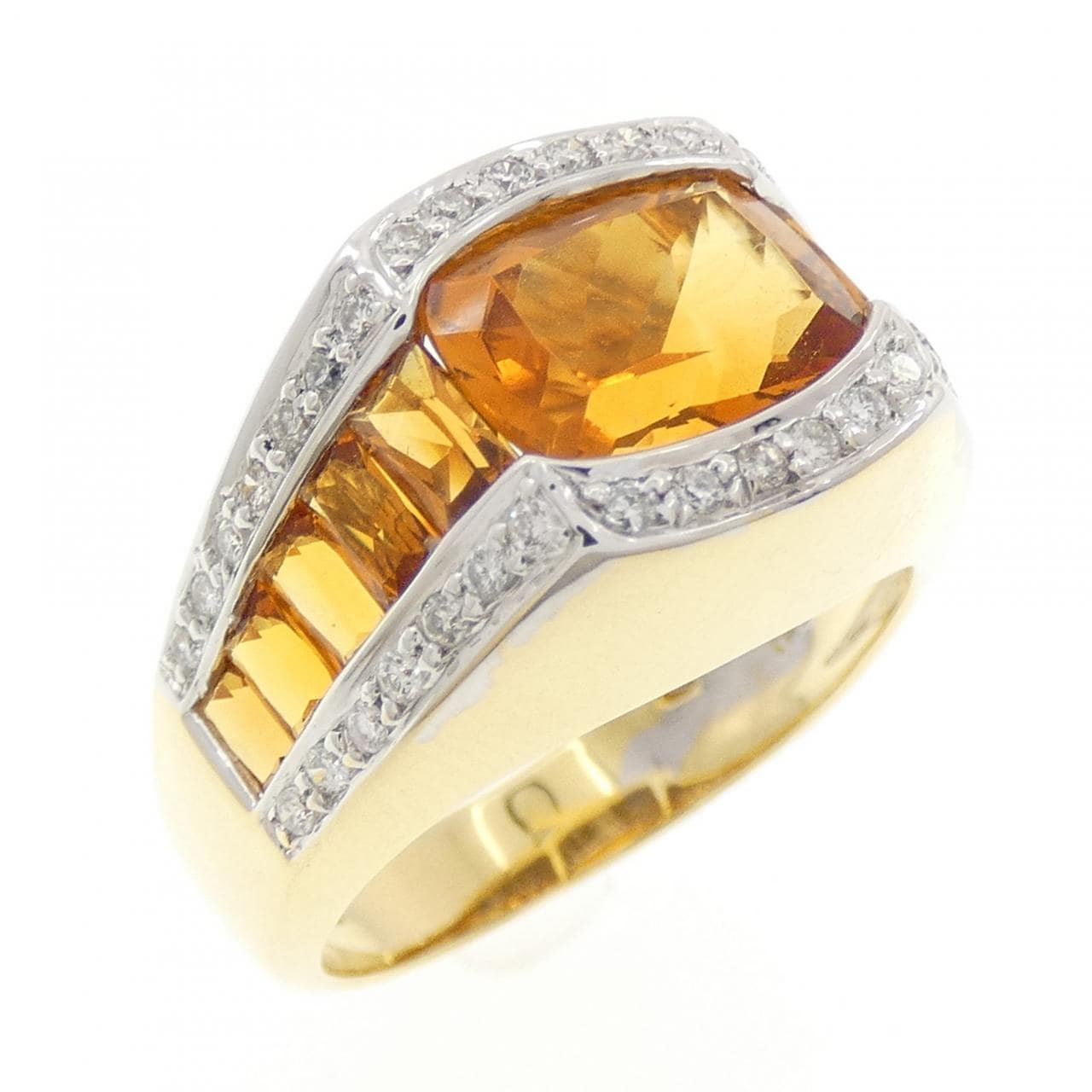 ポンテヴェキオ シトリン リング 2.89CT