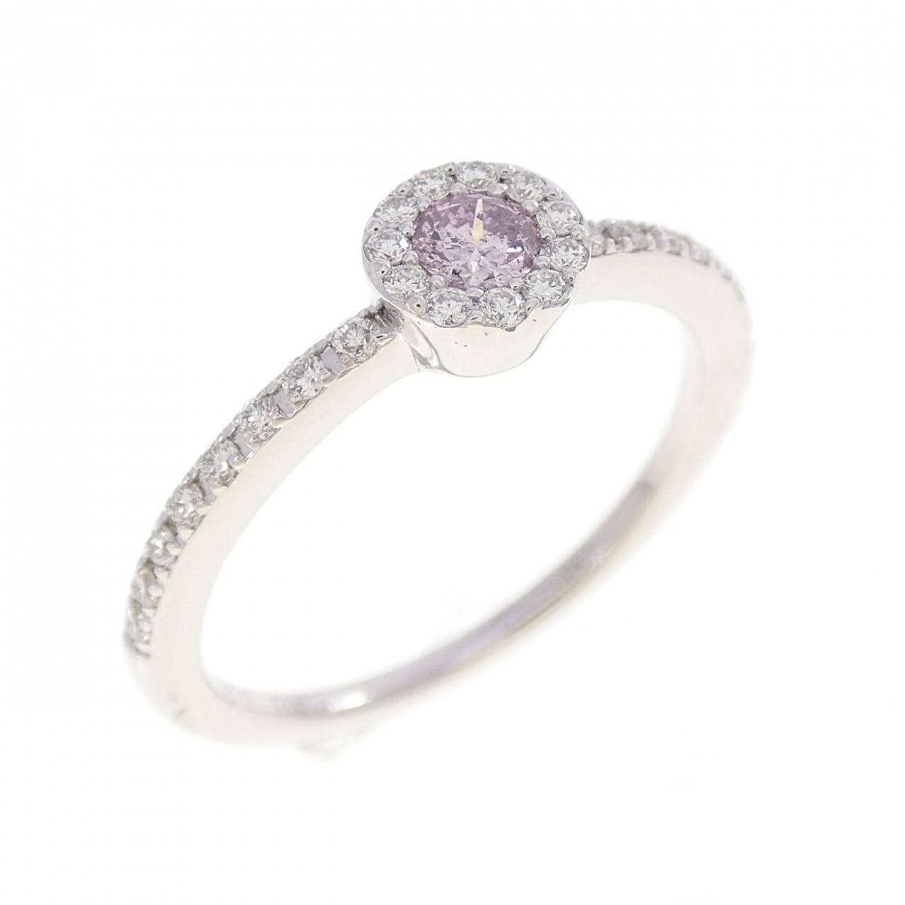 750WG ピンクダイヤモンド リング 0.103CT