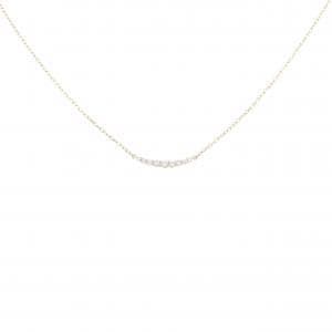 K18YG ダイヤモンド ネックレス 0.08CT