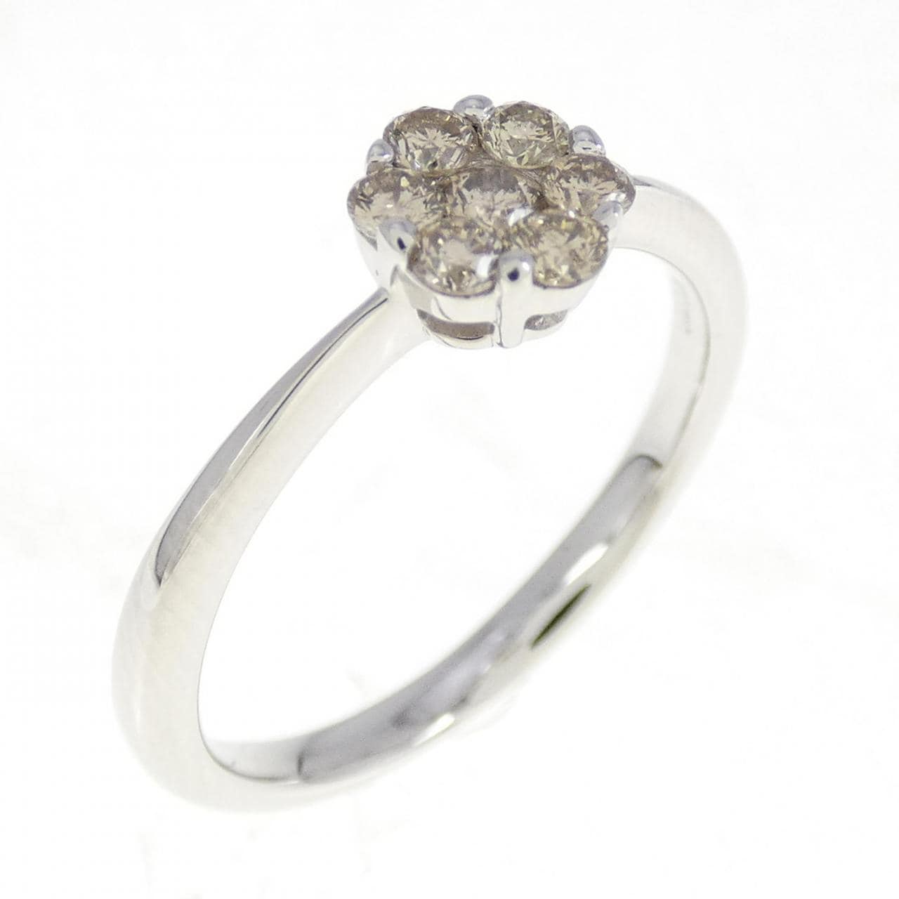 K18WG ダイヤモンド リング 0.30CT
