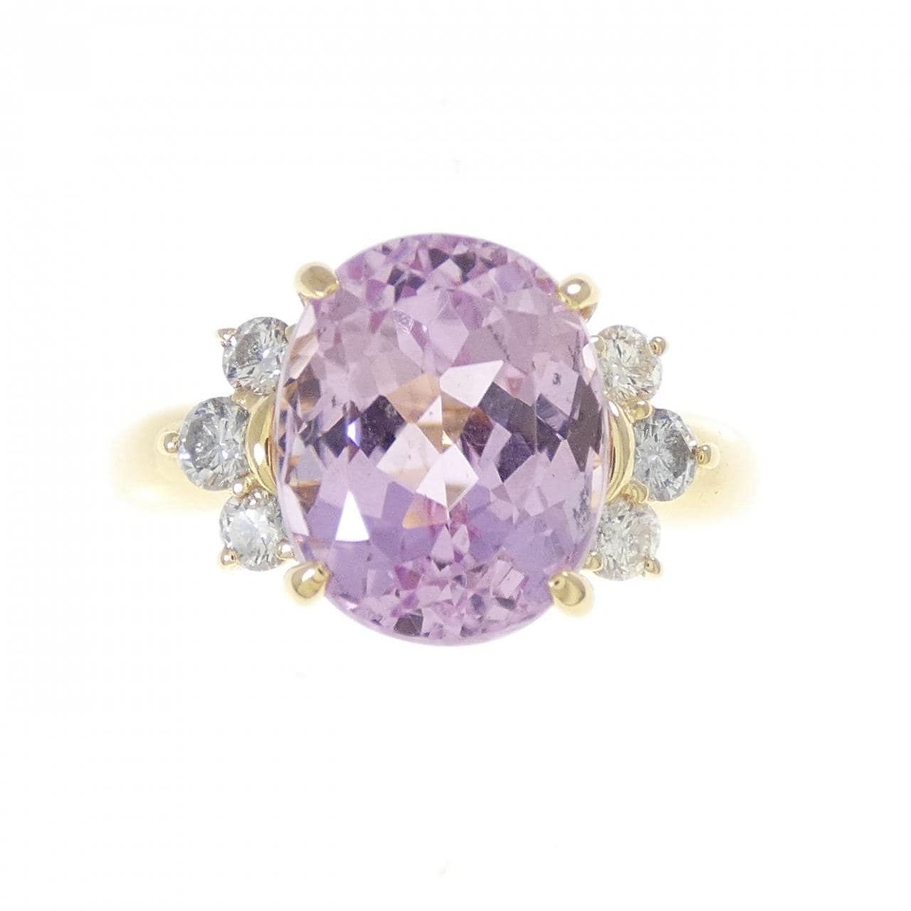 K18YG クンツァイト リング 5.20CT