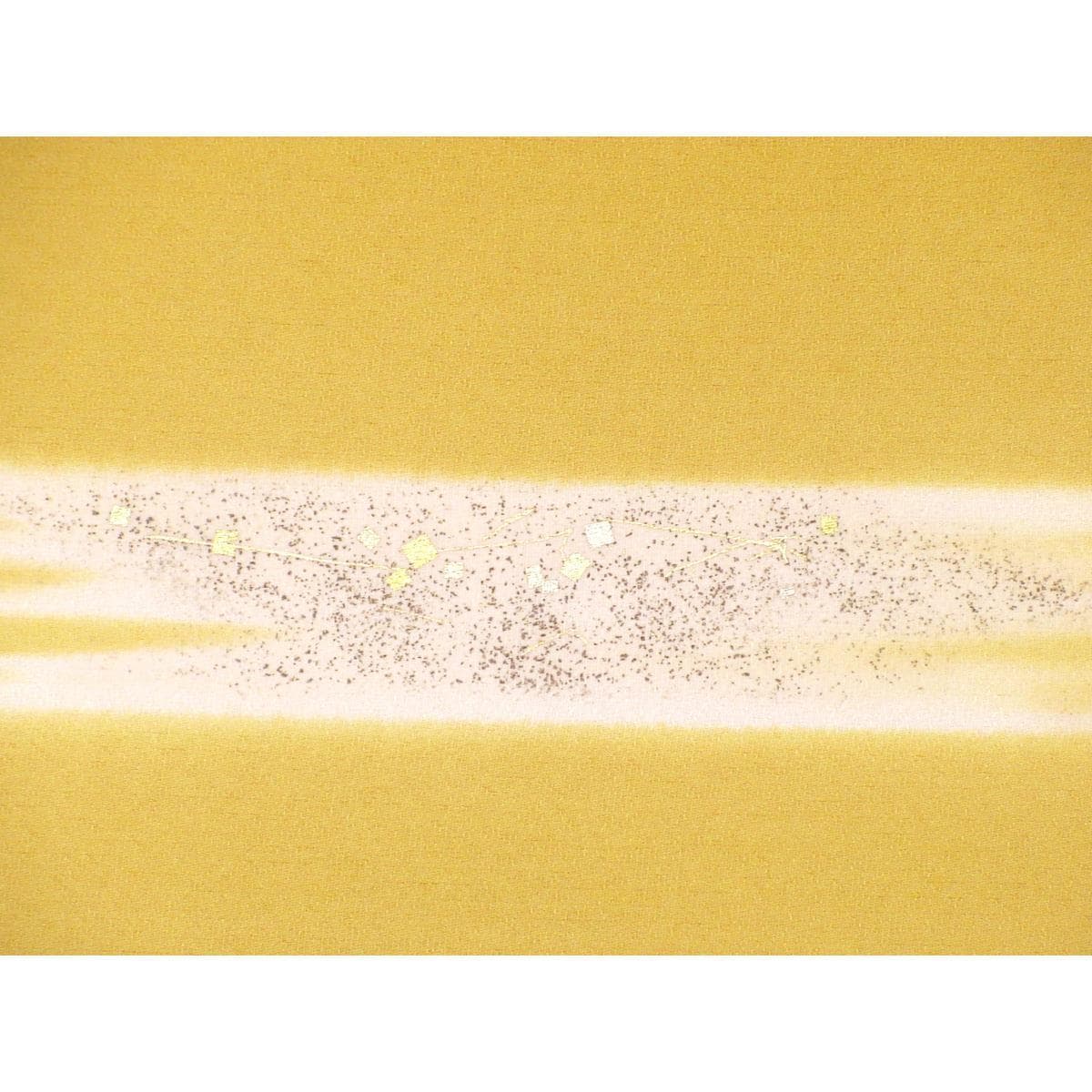 名古屋帯　染帯　金彩加工刺繍入り　開き名古屋