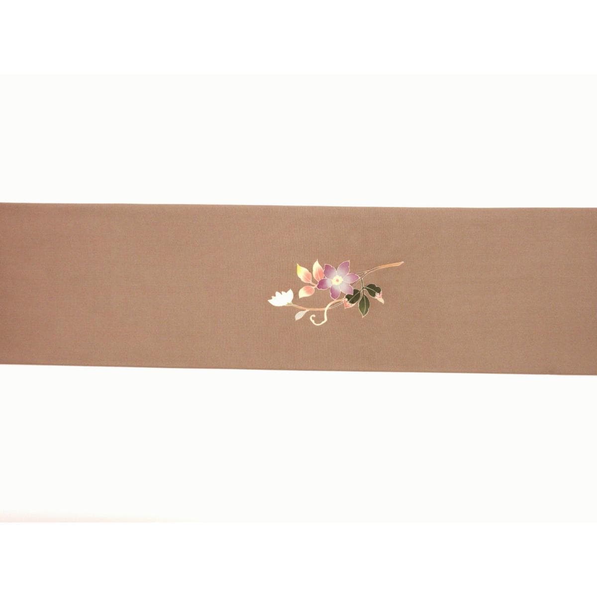 名古屋帯　塩瀬染帯　友禅加工