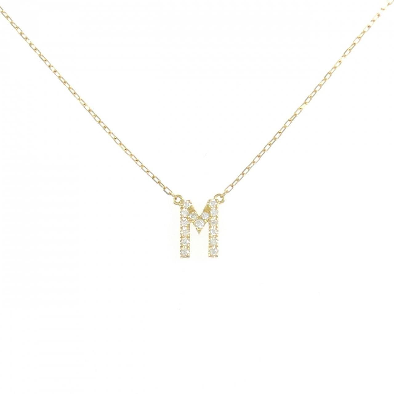 アーカー イニシャル ネックレス 0.06CT