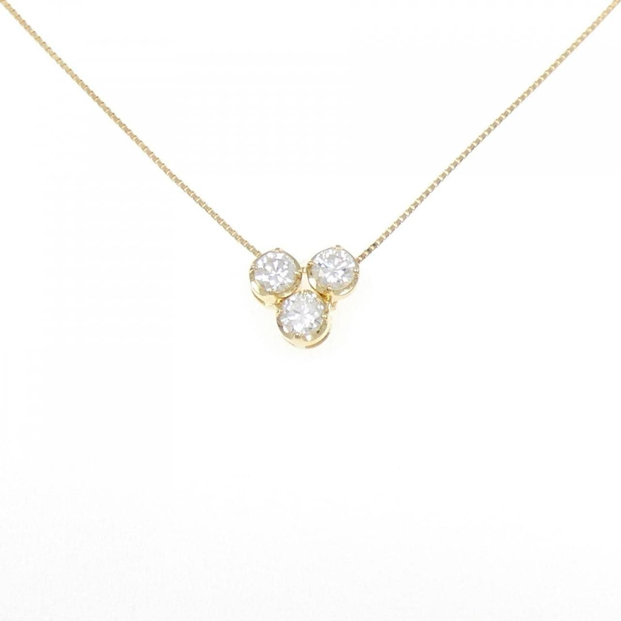 [BRAND NEW] K18YG Diamond Necklace 1.027CT G SI2 Good