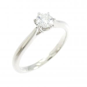 PT950 ダイヤモンド リング 0.288CT D VVS2 3EXT H&C