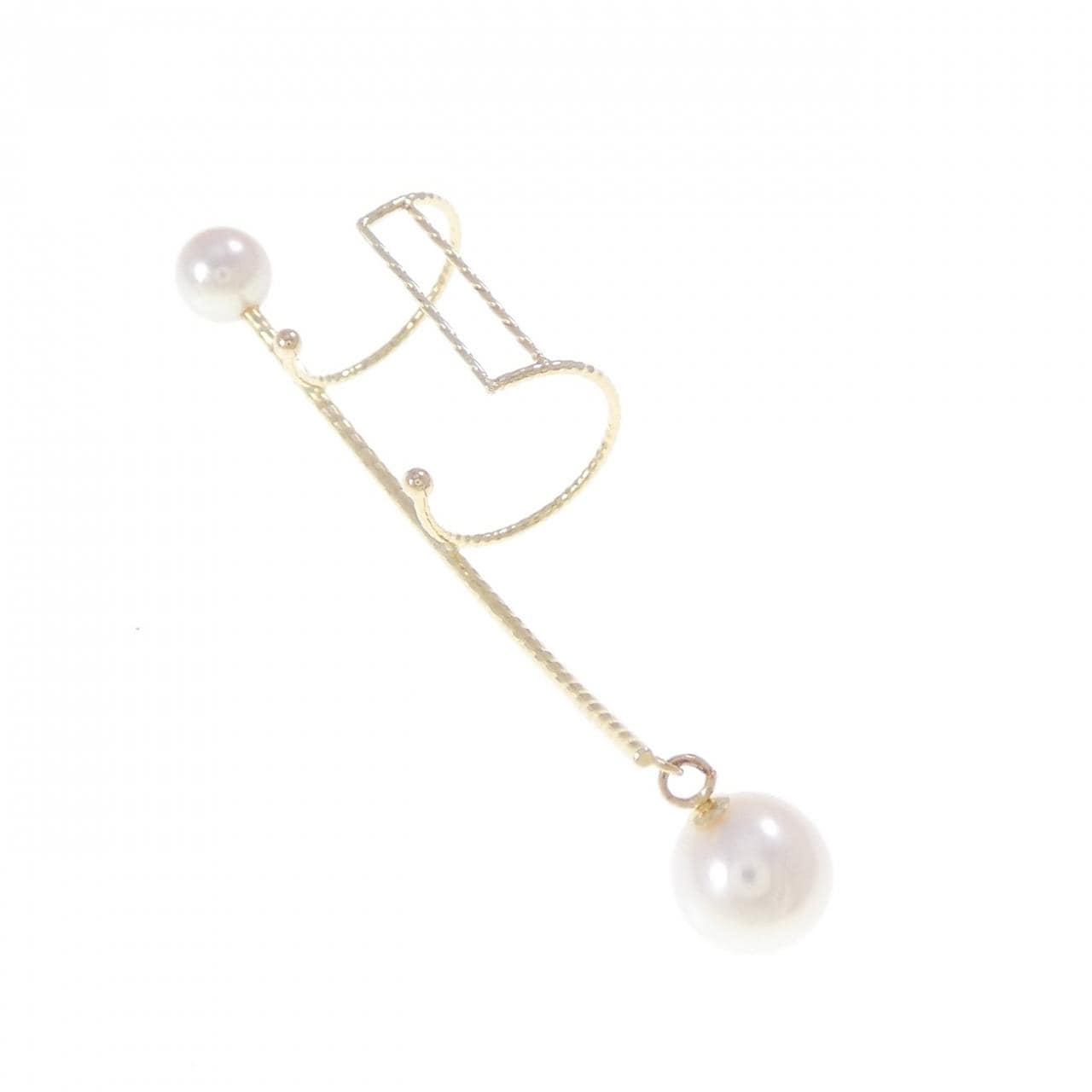 K10YG アコヤパール イヤーカフ 6.4mm 片耳