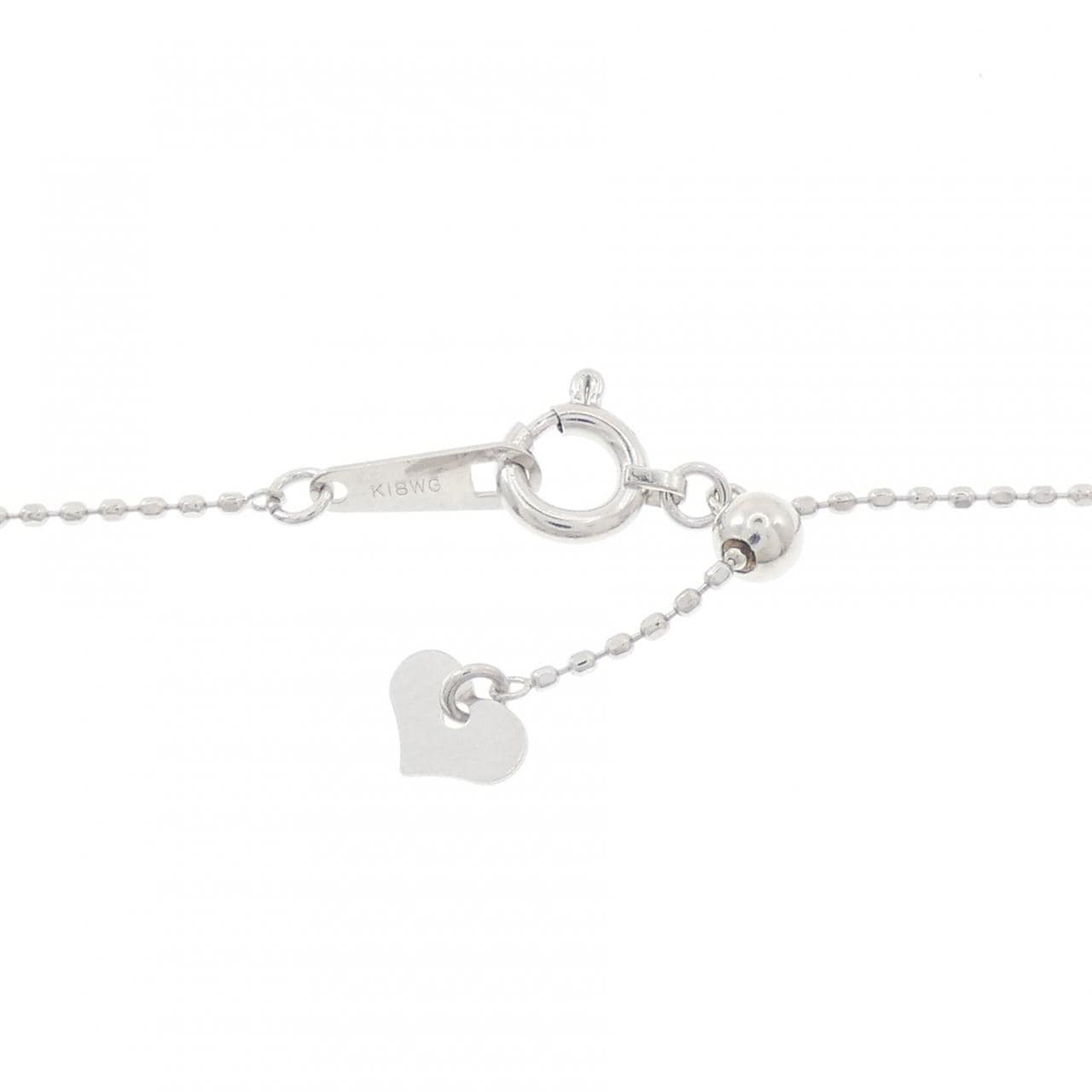 K18WG ダイヤモンド ネックレス 0.30CT