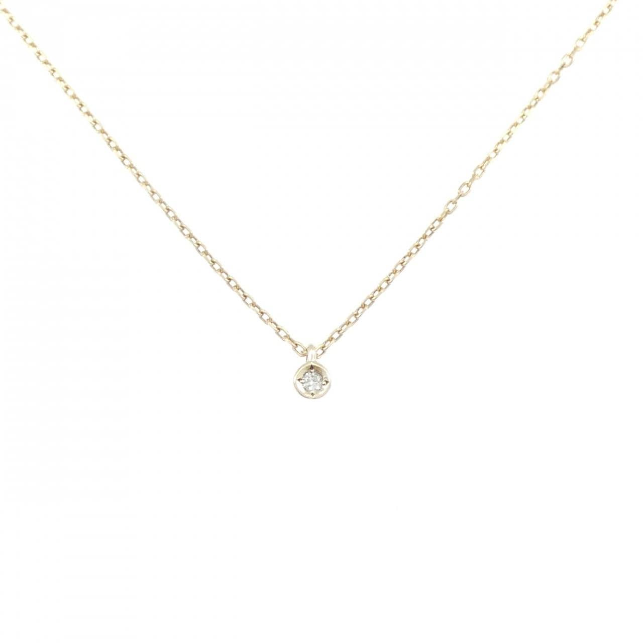 アガット ダイヤモンド ネックレス 0.01CT