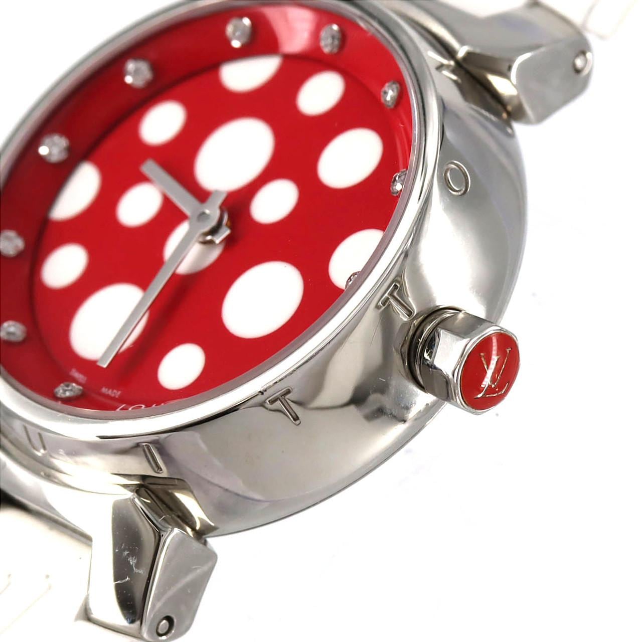 ルイヴィトン タンブール･10P 草間彌生 LIMITED Q12M7 SS クォーツ