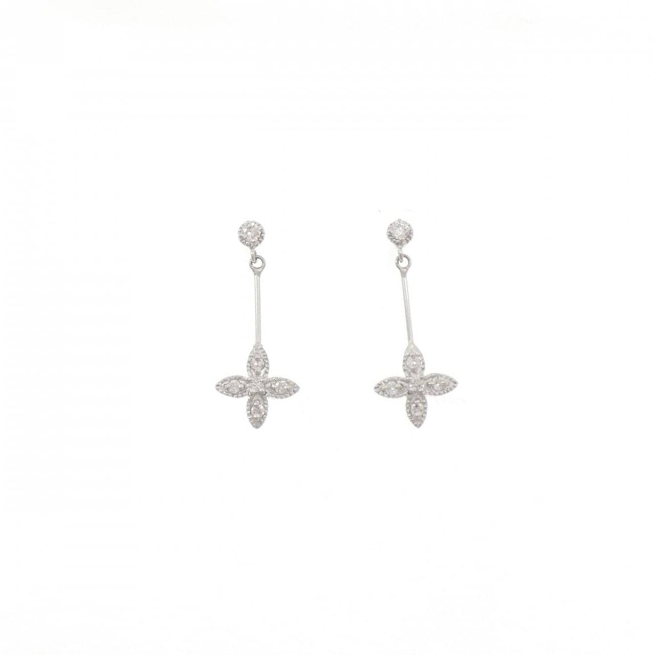 PT900 ダイヤモンド ピアス 0.15CT