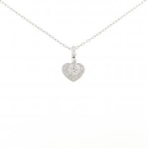 K18WG ハート ダイヤモンド ネックレス 0.331CT
