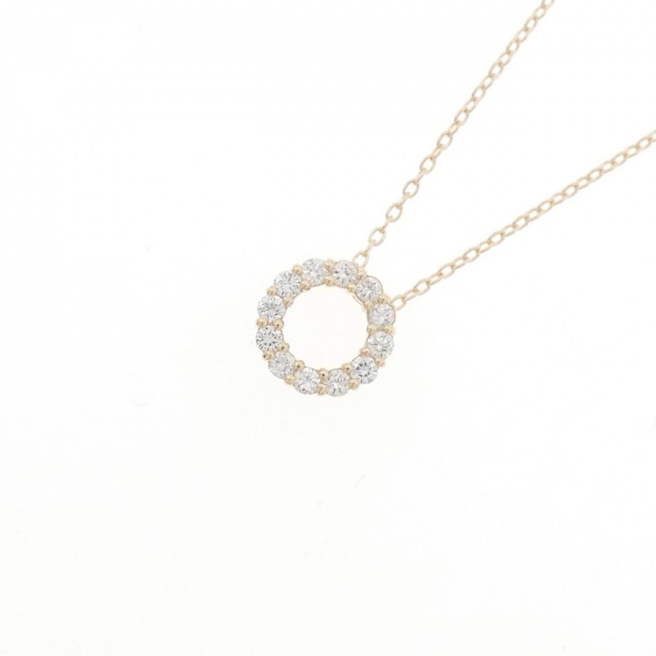 【リメイク】K10YG ダイヤモンド ネックレス 0.18CT