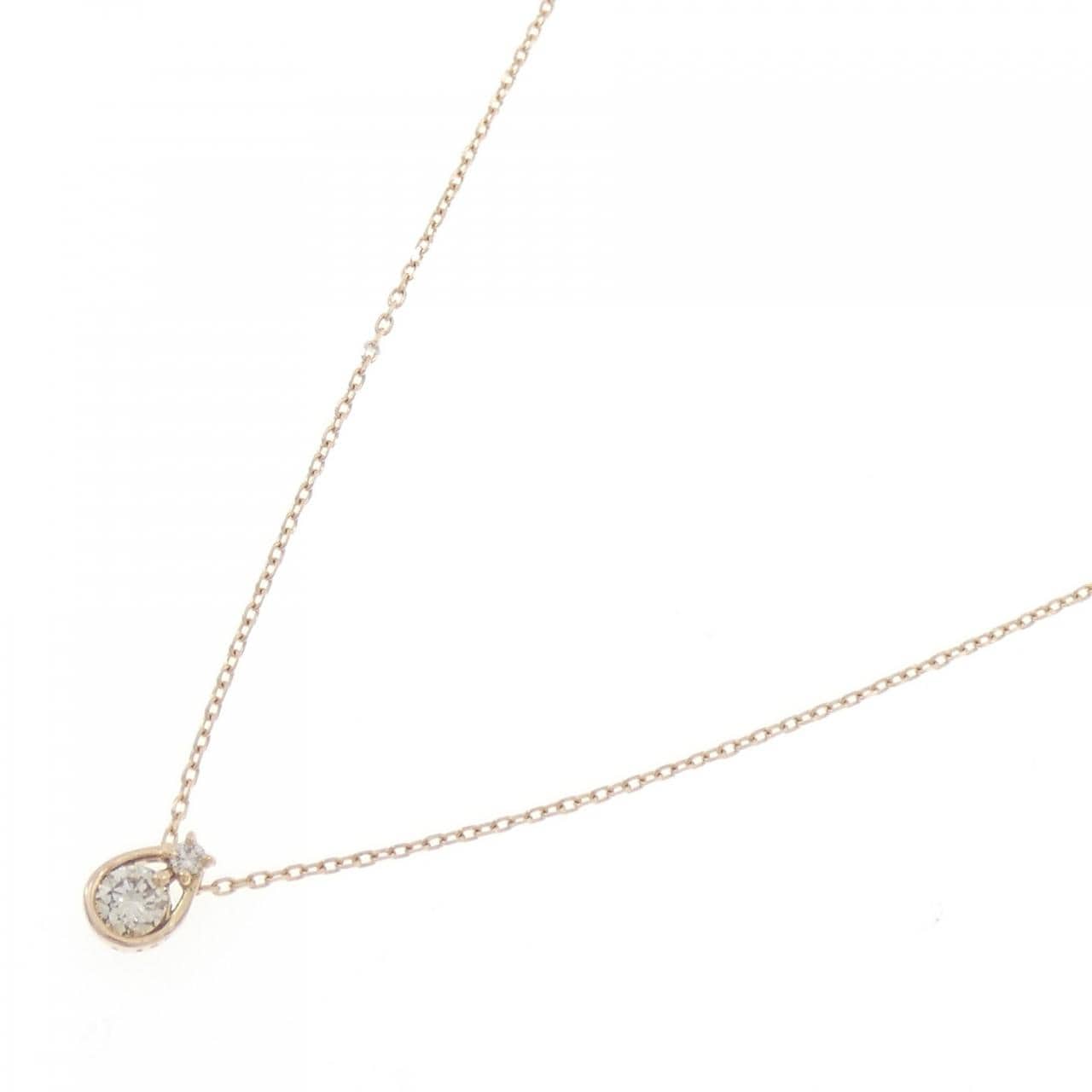 K18PG ダイヤモンド ネックレス 0.120CT