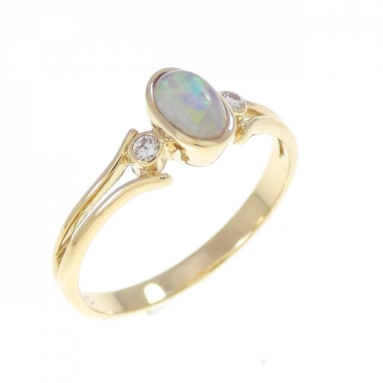 750YG オパール リング