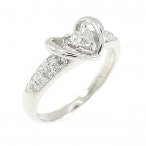 PT900 ハート ダイヤモンド リング 0.165CT