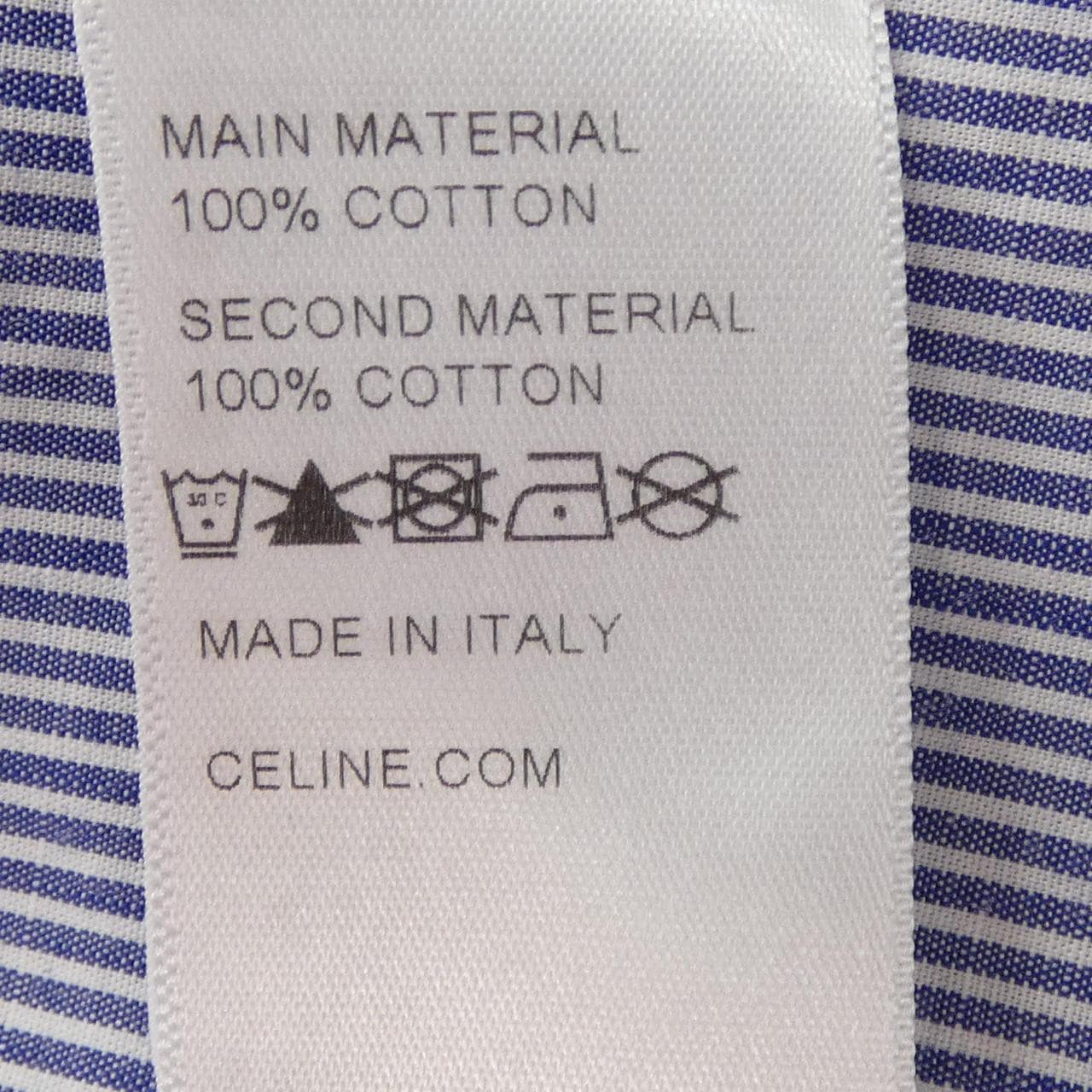セリーヌ CELINE トリオンフ ストライプオーバーシャツ 2C775602P シャツ