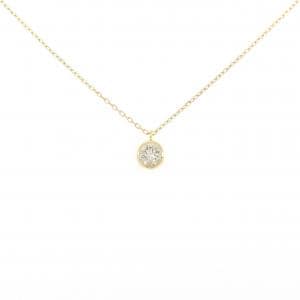K18YG ソリティア ダイヤモンド ネックレス 0.30CT