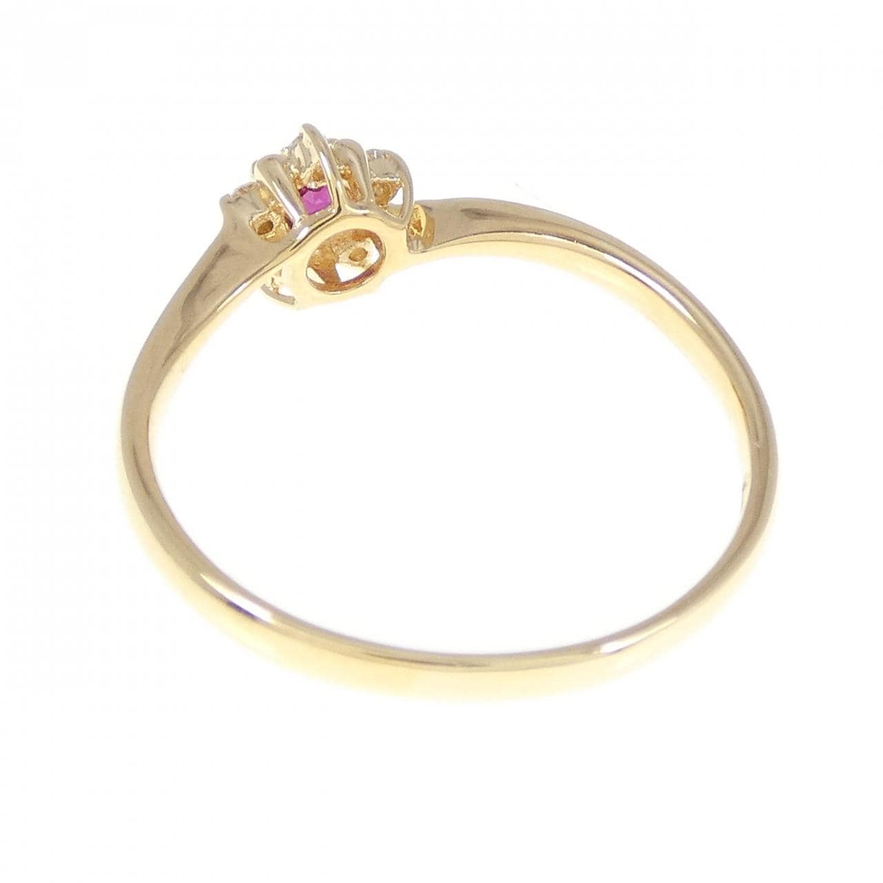 K18YG ruby ring