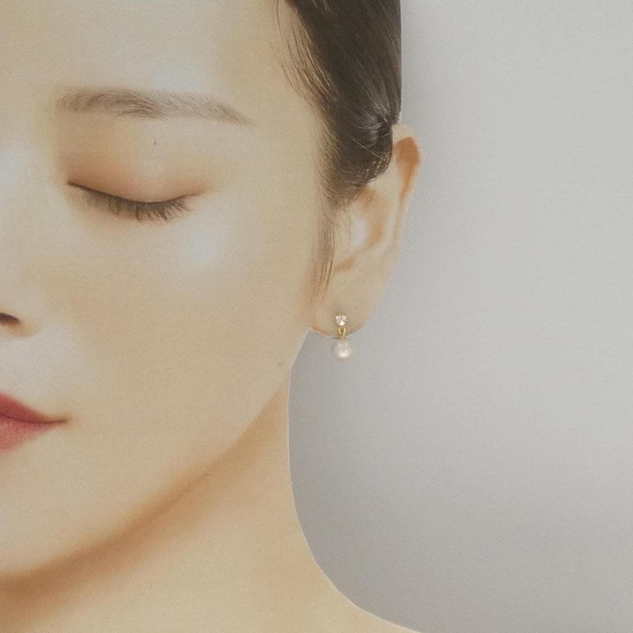 K18YG アコヤパール ピアス 7.0mm