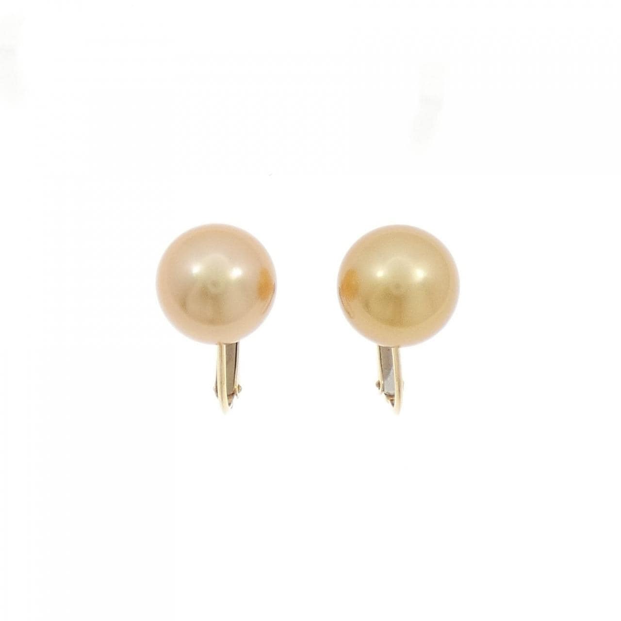 K18YG 白蝶パール イヤリング 10.5mm