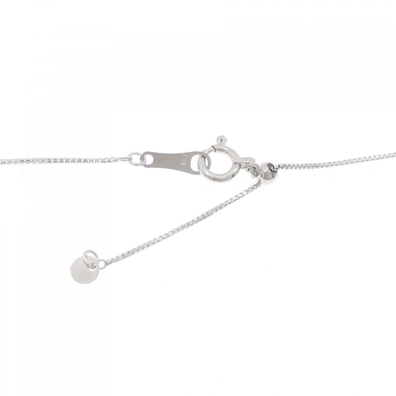 K18WG ハート ダイヤモンド ネックレス 0.04CT