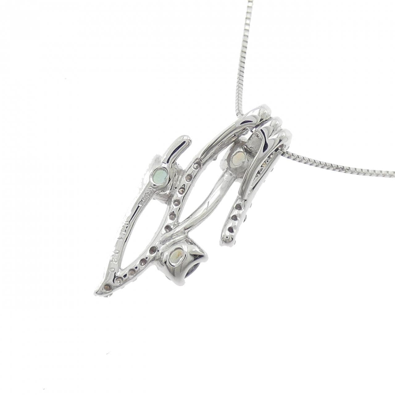 K18WG アレキサンドライト ネックレス 0.41CT