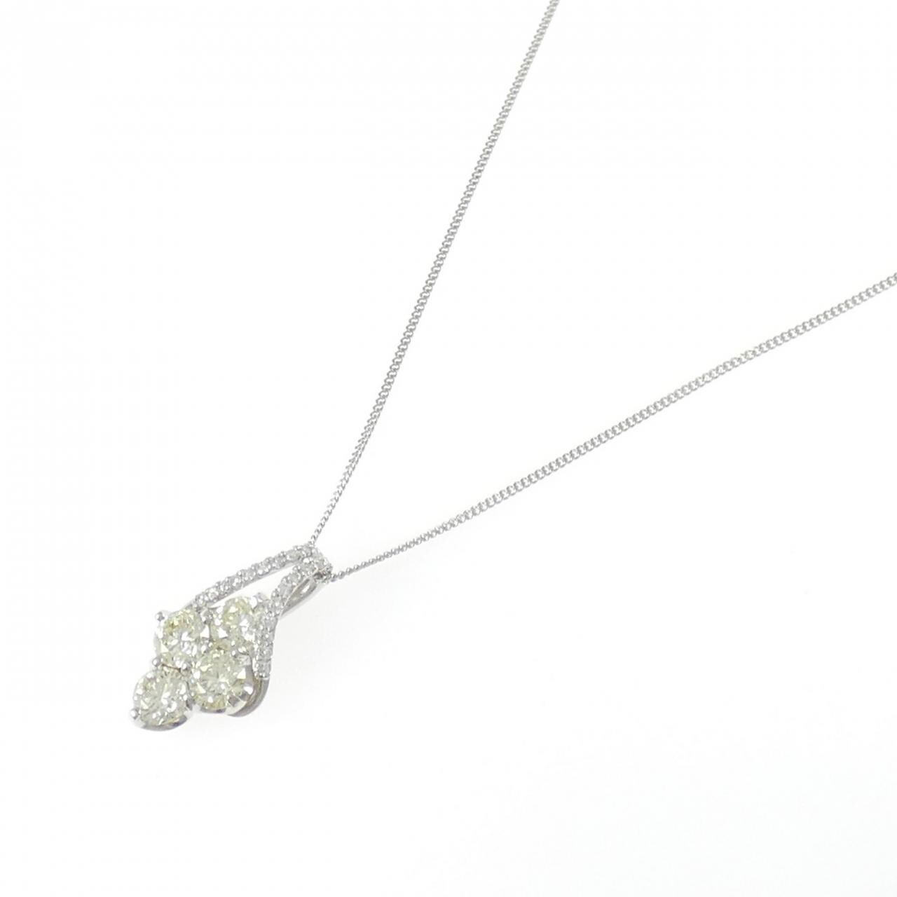 PT900/PT850 ダイヤモンド ネックレス 1.279CT