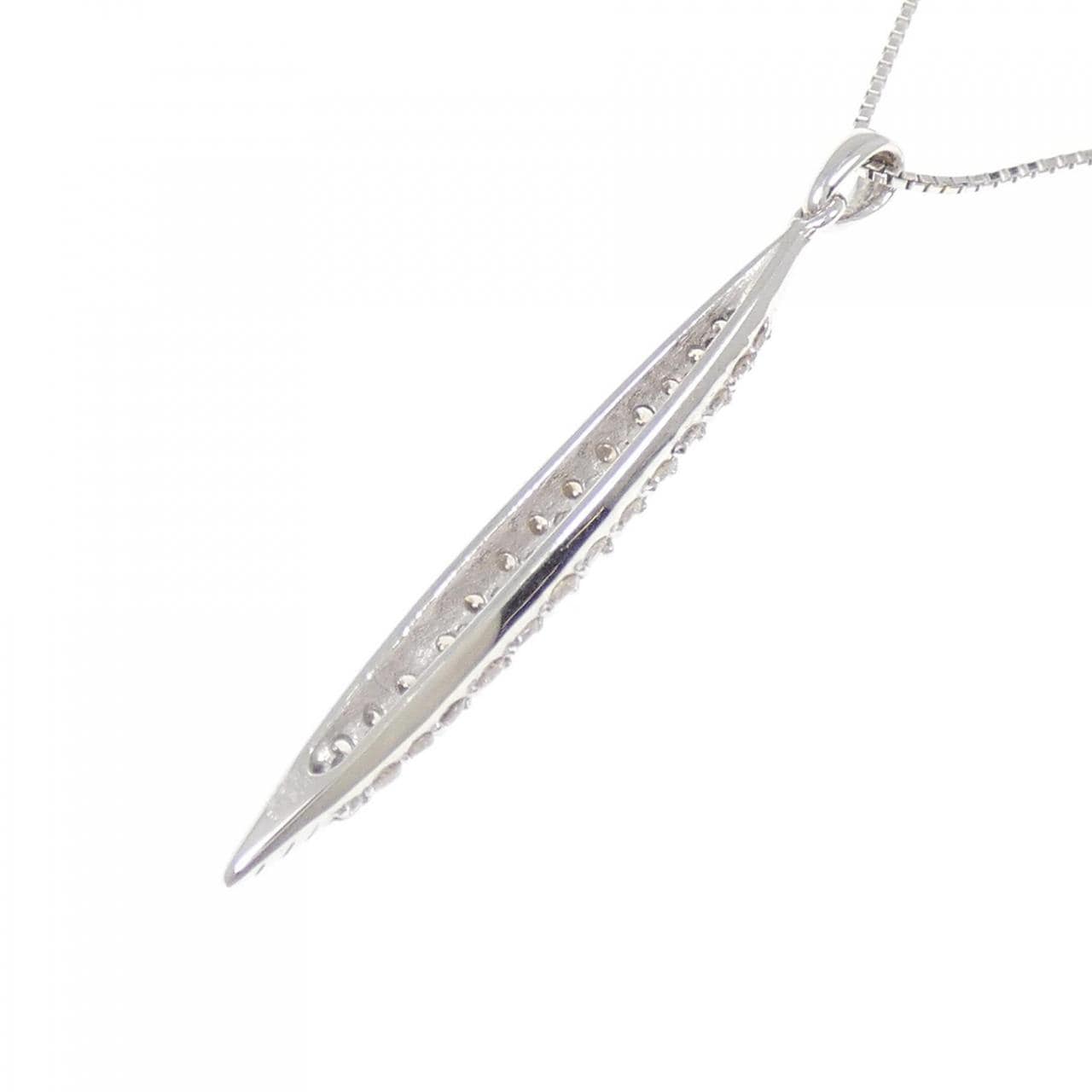 K18WG ダイヤモンド ネックレス 0.62CT