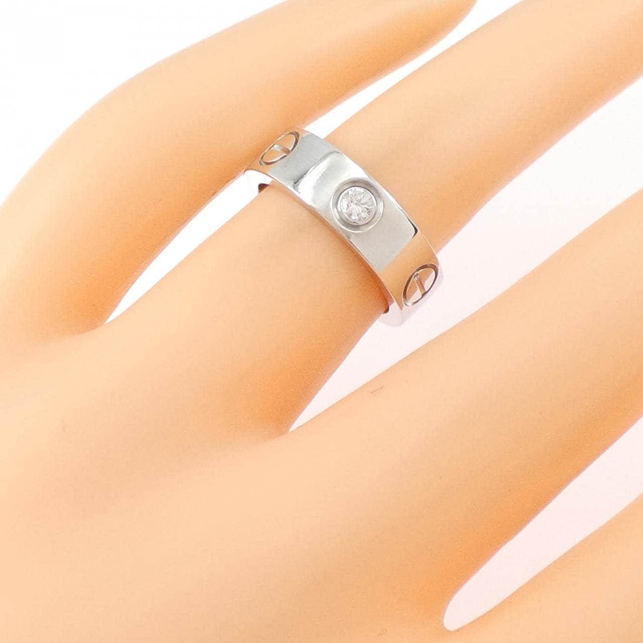 カルティエ ラブ ハーフダイヤ リング