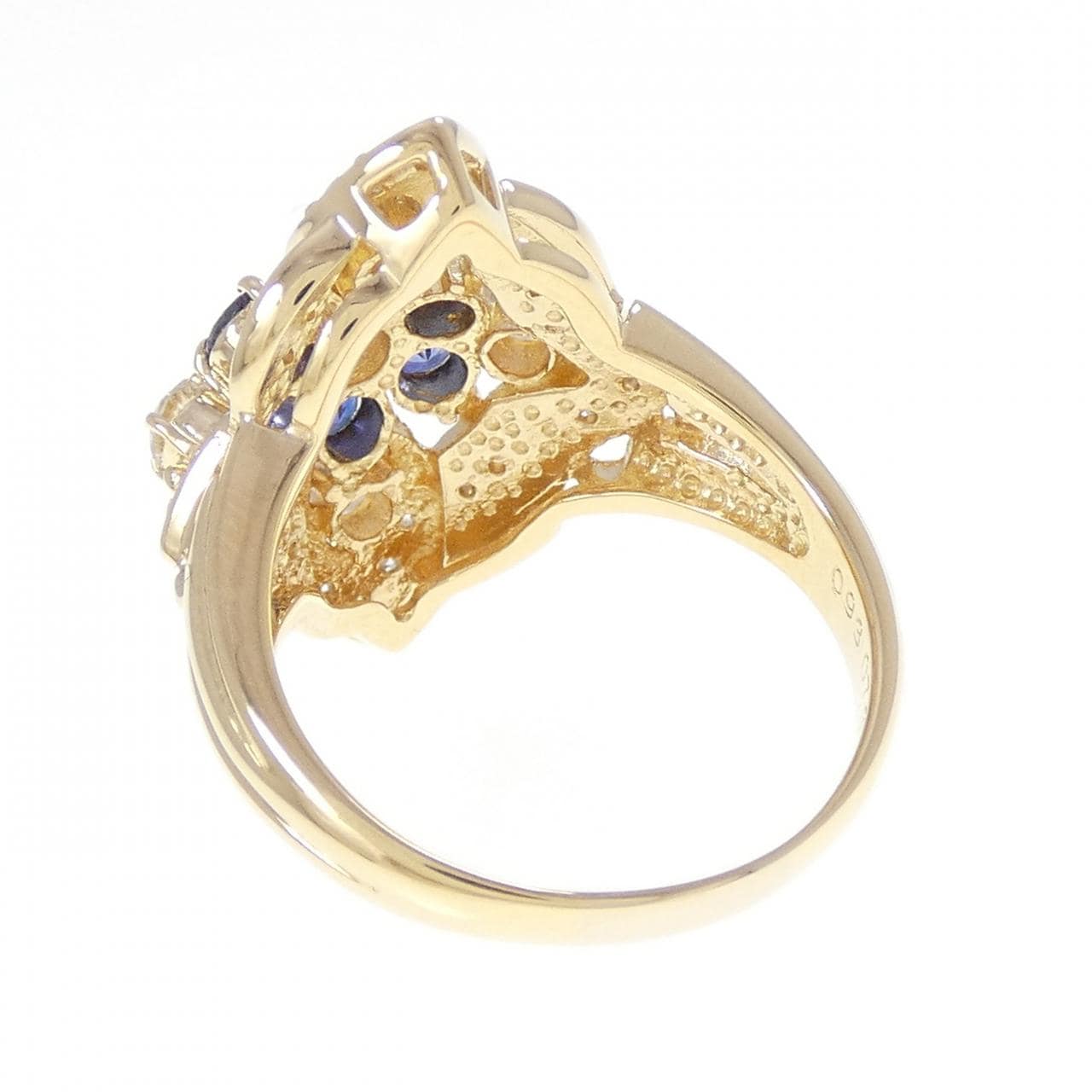 K18YG サファイヤ リング 0.93CT