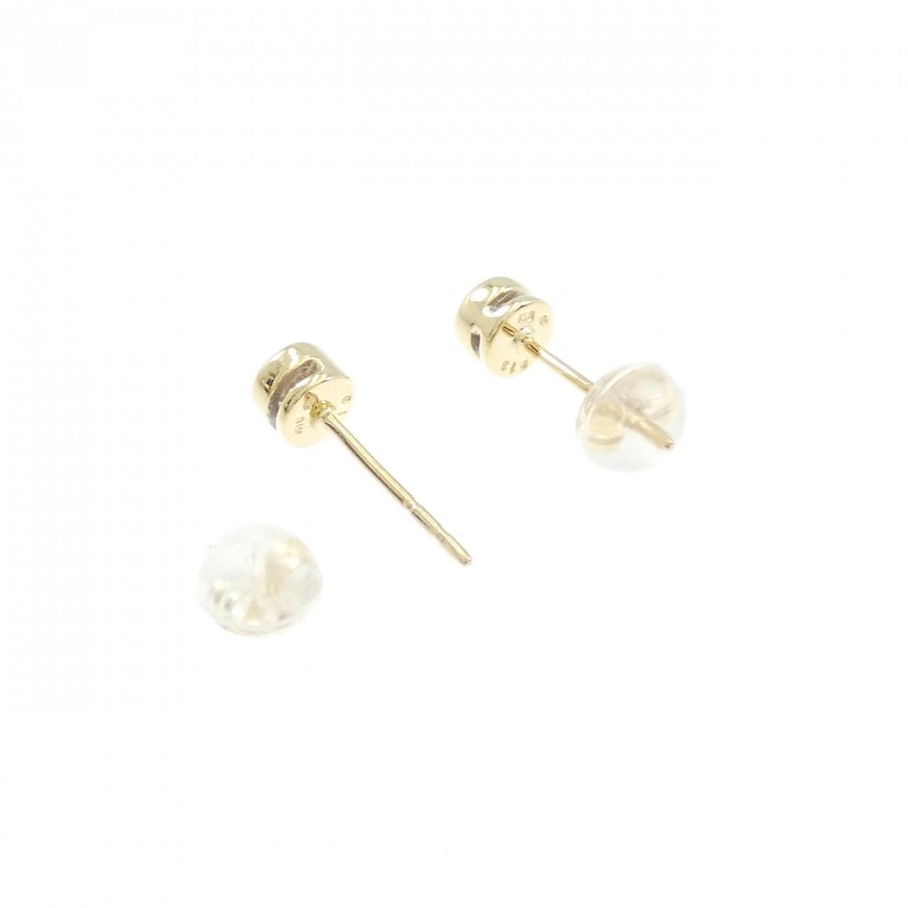 K18YG ソリティア ダイヤモンド ピアス 0.26CT