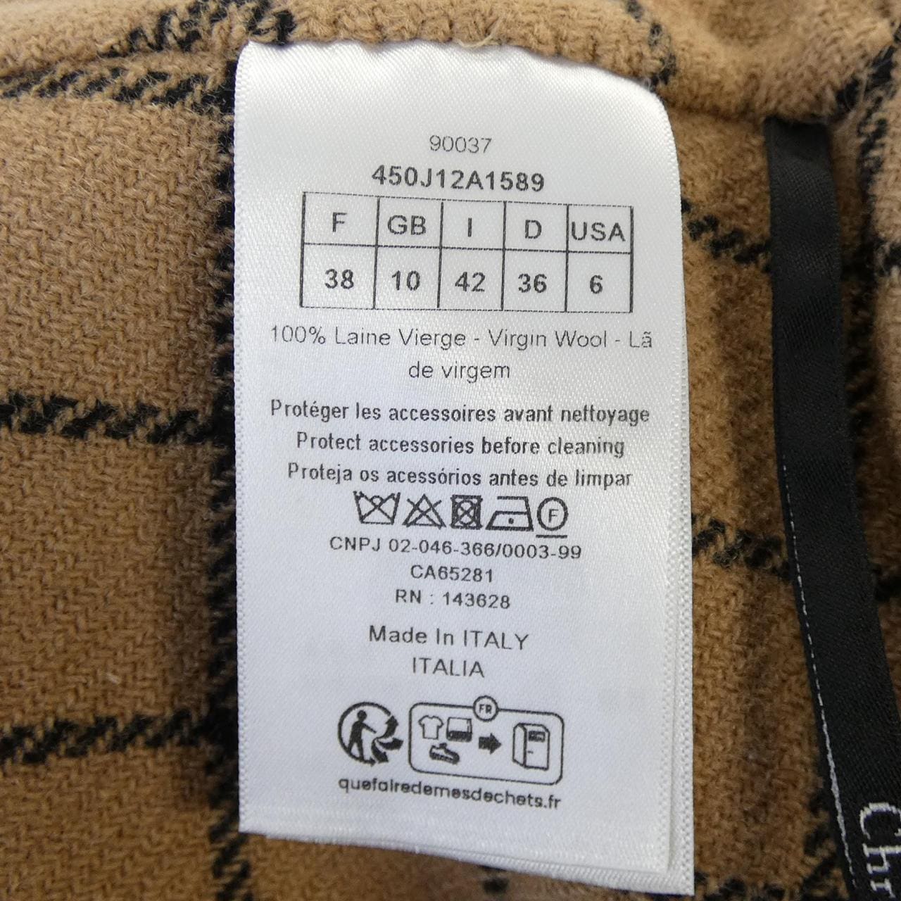クリスチャンディオール CHRISTIAN DIOR 450J12A1589 スカート