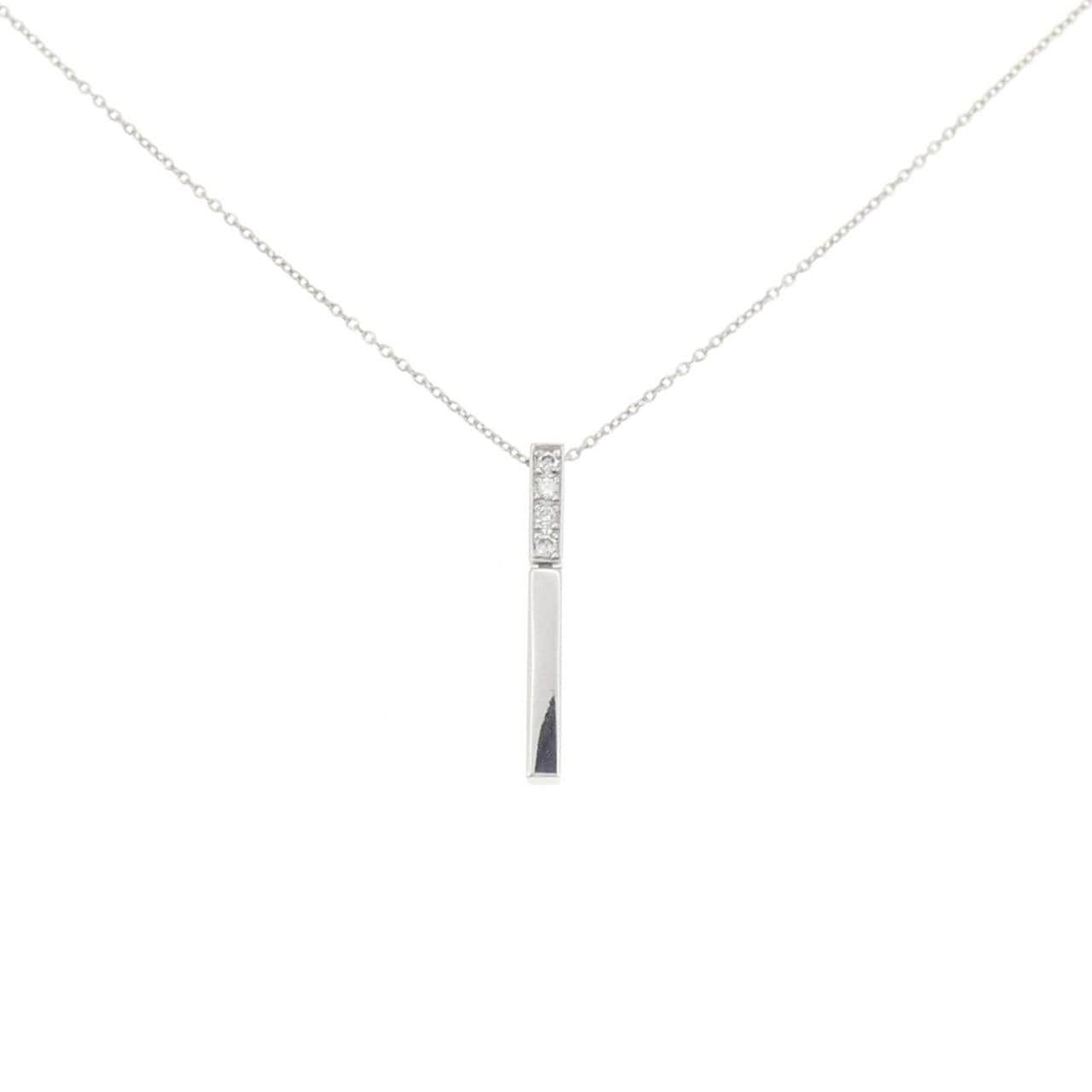 K18WG ダイヤモンド ネックレス 0.06CT