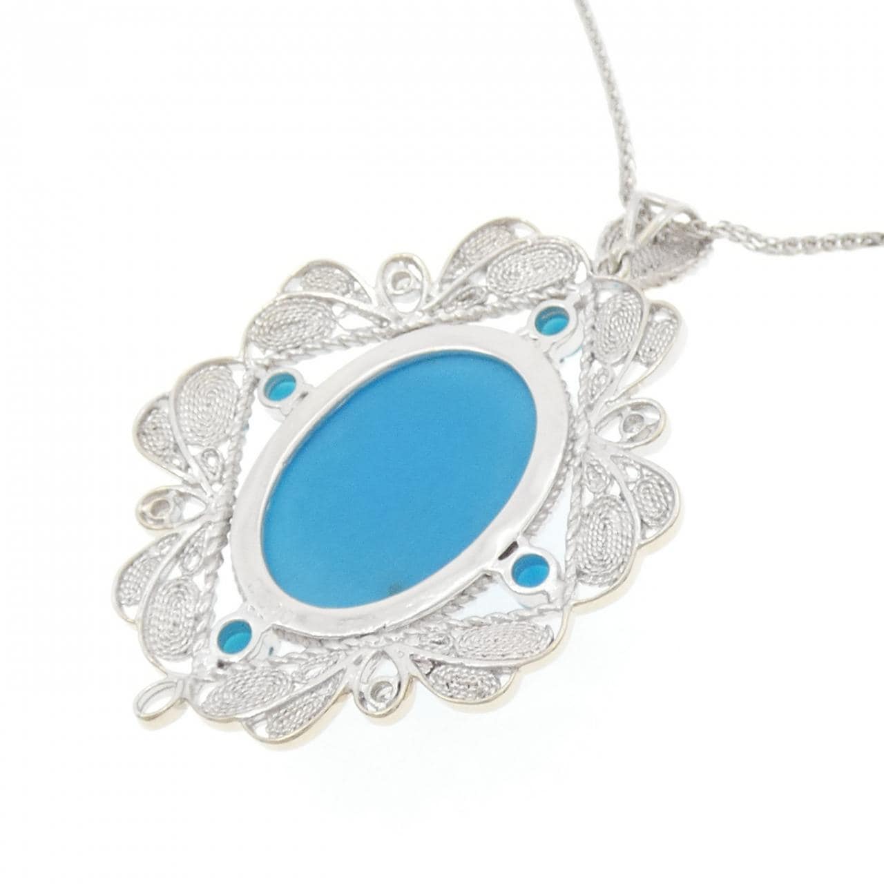 K14WG ターコイズ ネックレス