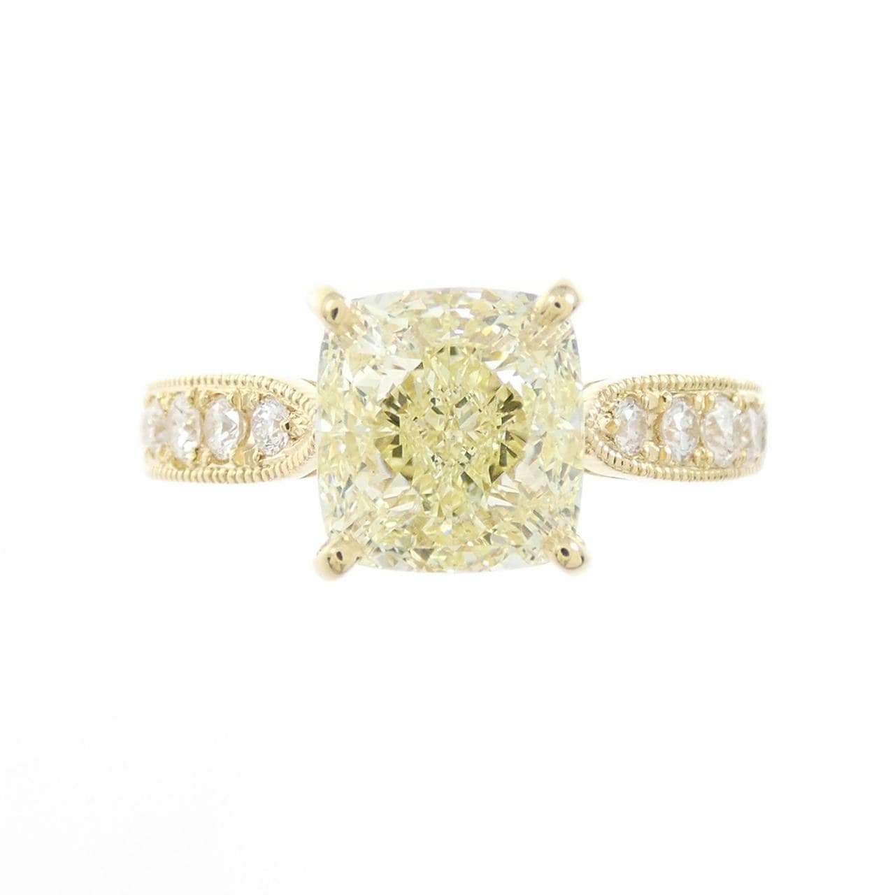 [Remake] K18YG Diamond Ring 2.03CT LY IF Fancy Cut