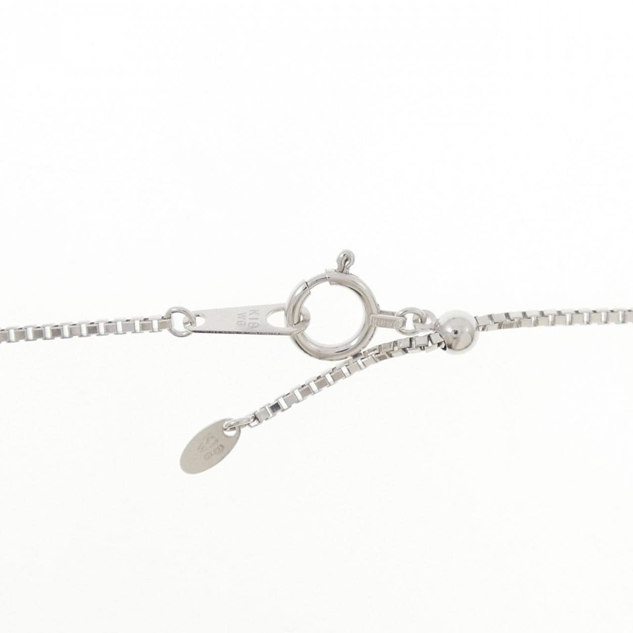 K18WG/K18YG ハート パヴェダイヤモンド ネックレス 1.00CT