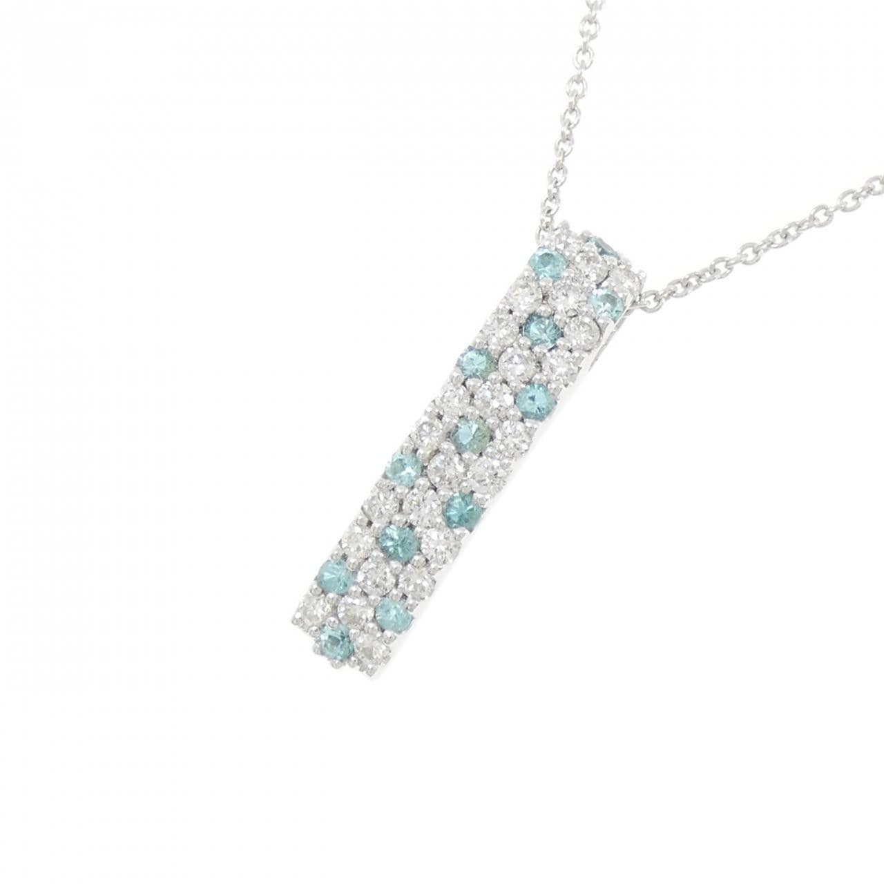 K18WG パライバトルマリン ネックレス 0.30CT