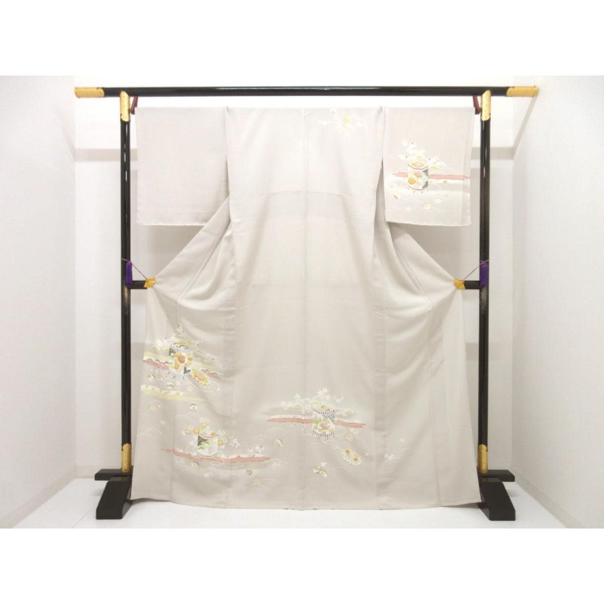 【新品】単衣　菱健　訪問着　桐壺　京友禅金彩加工