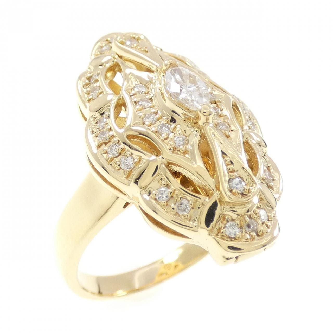 K18YG ダイヤモンド リング 0.45CT