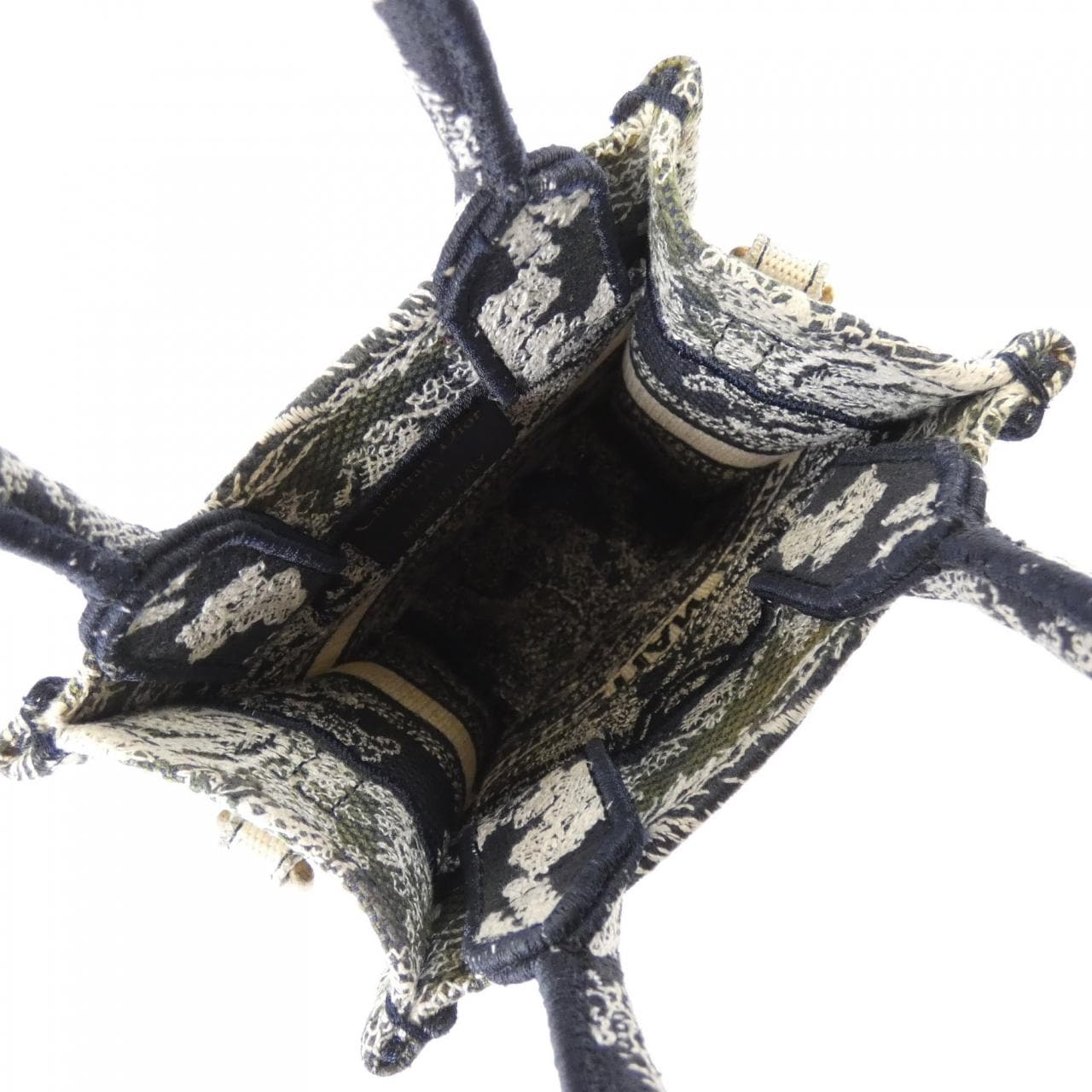 クリスチャンディオール REVERSE TOILE DE JOUY ディオール ブック トート ミニ バーティカル バッグ  S5555CRGO バッグ